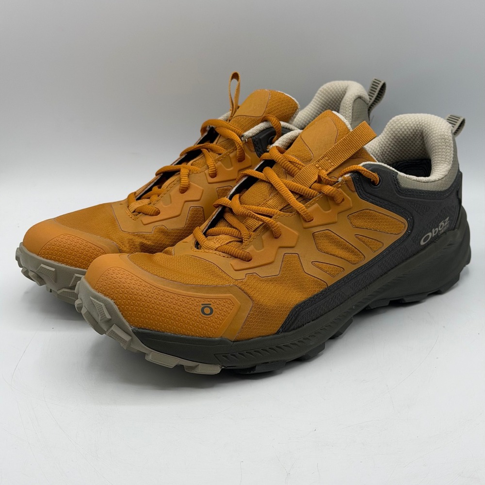 Oboz Katabatic Low Hiking Shoes Mens 8.5 Trail Runner Burnt Orange Trekking Gorp